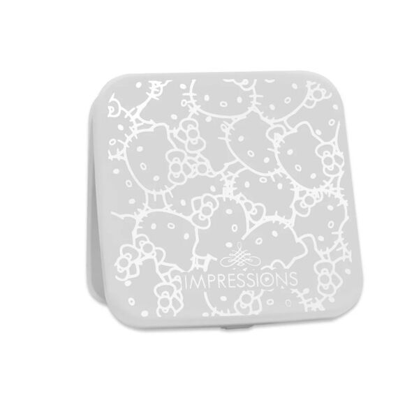Hello Kitty® Supercute Compact Mirror with Magnification in White - Picture 1 of 2